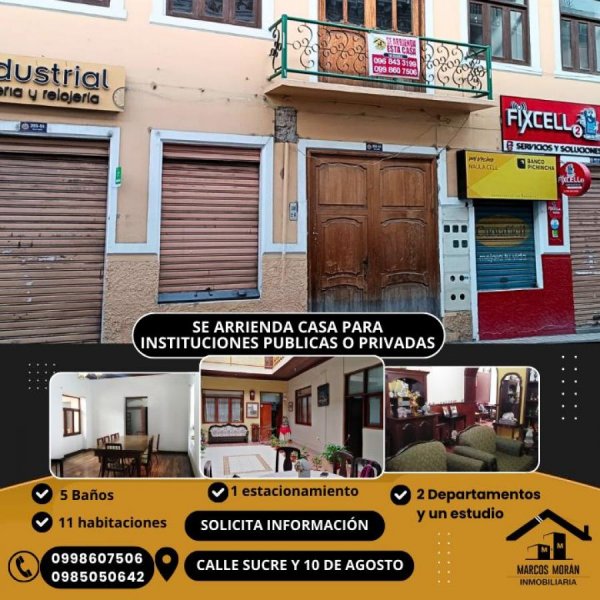 Casa en Arriendo en Sucre Loja, Loja