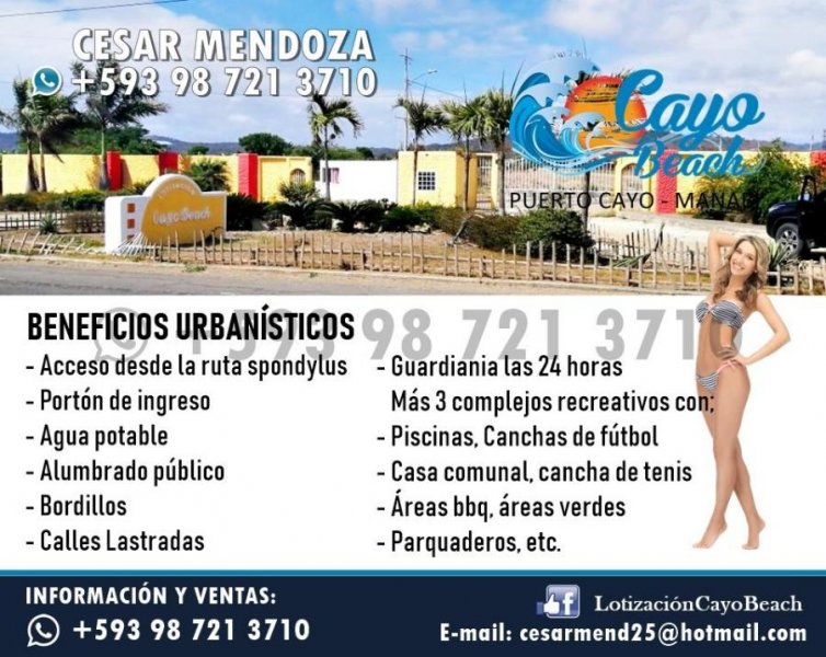 Terreno en Venta en Puerto Cayo Jipijapa, Manabi