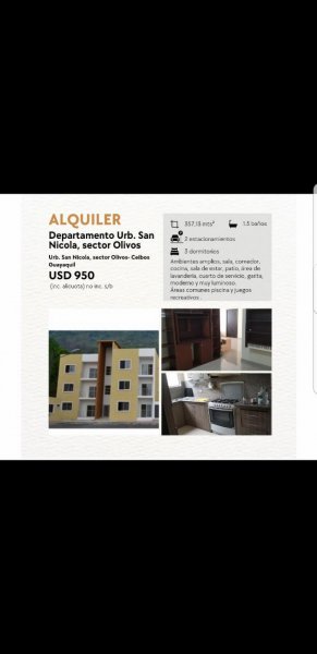 Departamento en Arriendo en Tarqui Ceibos, Guayas