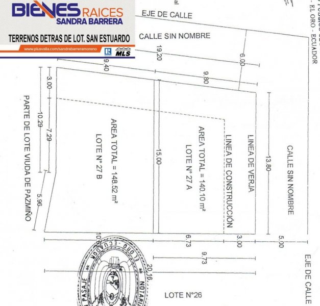 Terreno en Venta en Ochoa Leon Ochoa León, Detrás de la Urb. San Eduardo Via a Bu, El Oro