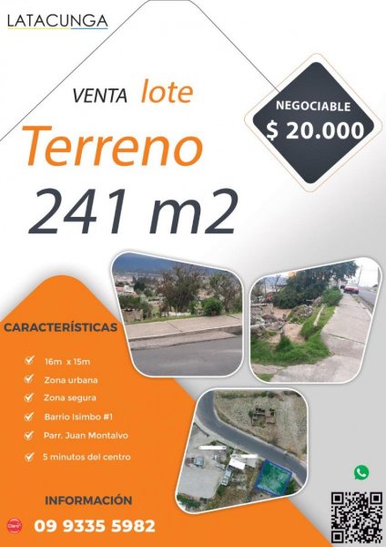 Terreno en Venta en Juan Montalvo Latacunga, Cotopaxi