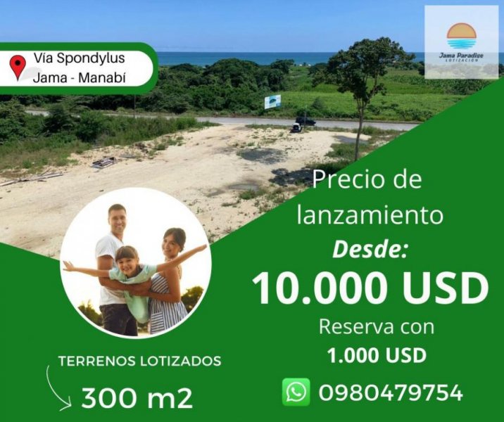 LOTES DE TERRENO EN JAMA-MANABÍ!!!