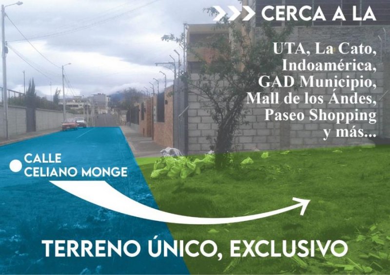 Terreno en Venta en  Ambato, Tungurahua