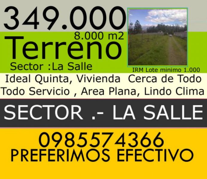 Foto Terreno en Venta en LOS CHILLOS, Quito, Pichincha - U$D 349.000 - TEV12165 - BienesOnLine