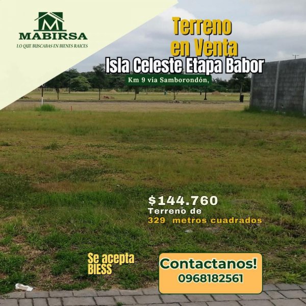 Terreno en Venta en Samborondón Urbanización Isla Celeste, Guayas