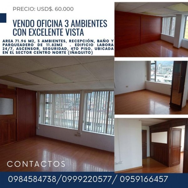 Foto Oficina en Venta en Iñaquito, Iñaquito, Pichincha - U$D 60.000 - OFV36429 - BienesOnLine