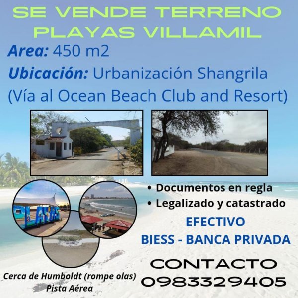 Terreno en Venta en  General Villamil, Guayas