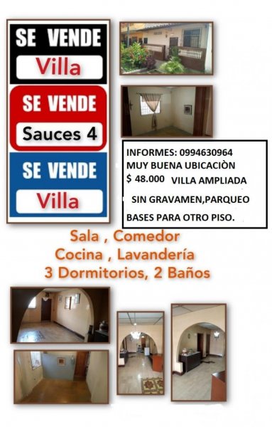 Villa en Venta en  Guayaquil, Guayas